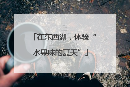 在东西湖，体验“水果味的夏天”