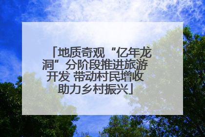 地质奇观“亿年龙洞”分阶段推进旅游开发 带动村民增收助力乡村振兴
