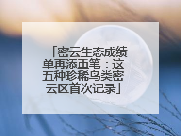 密云生态成绩单再添重笔：这五种珍稀鸟类密云区首次记录