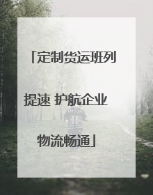 定制货运班列提速 护航企业物流畅通