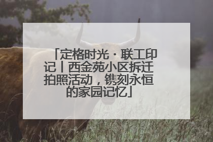 定格时光・联工印记丨西金苑小区拆迁拍照活动，镌刻永恒的家园记忆