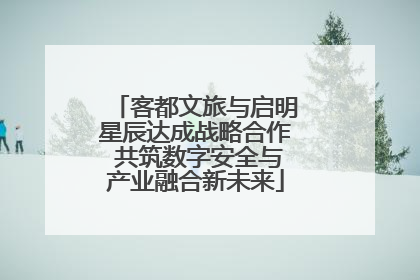 客都文旅与启明星辰达成战略合作 共筑数字安全与产业融合新未来
