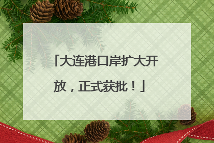 大连港口岸扩大开放，正式获批！