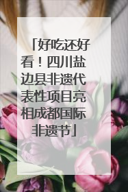 好吃还好看！四川盐边县非遗代表性项目亮相成都国际非遗节