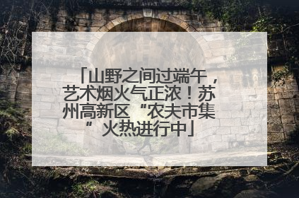 山野之间过端午，艺术烟火气正浓！苏州高新区“农夫市集”火热进行中