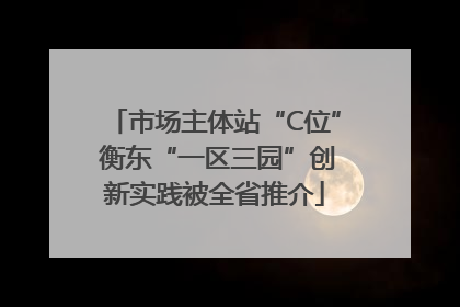 市场主体站“C位” 衡东“一区三园”创新实践被全省推介