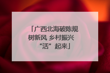 广西北海破陈规树新风 乡村振兴“活”起来