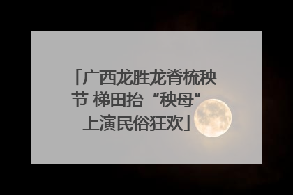 广西龙胜龙脊梳秧节 梯田抬“秧母”上演民俗狂欢