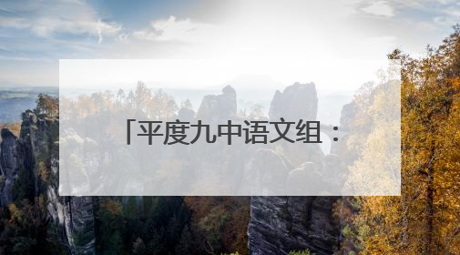 平度九中语文组：春风化雨润桃李，共研深思促成长