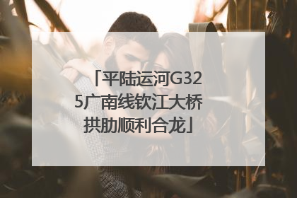 平陆运河G325广南线钦江大桥拱肋顺利合龙