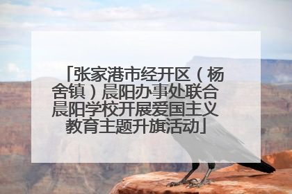 张家港市经开区（杨舍镇）晨阳办事处联合晨阳学校开展爱国主义教育主题升旗活动