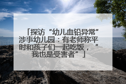 探访“幼儿血铅异常”涉事幼儿园：有老师称平时和孩子们一起吃饭，“我也是受害者”