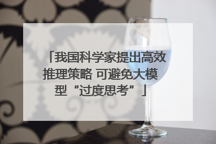 我国科学家提出高效推理策略 可避免大模型“过度思考”