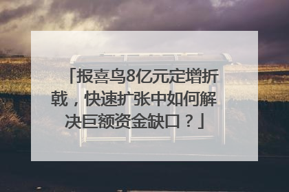 报喜鸟8亿元定增折戟，快速扩张中如何解决巨额资金缺口？