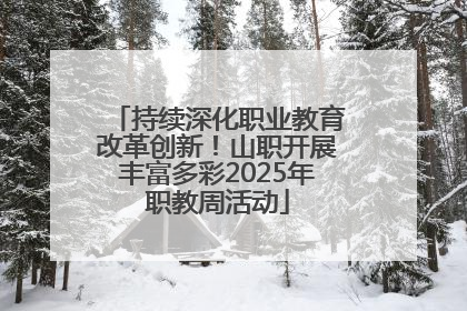 持续深化职业教育改革创新！山职开展丰富多彩2025年职教周活动