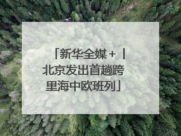 新华全媒＋丨北京发出首趟跨里海中欧班列