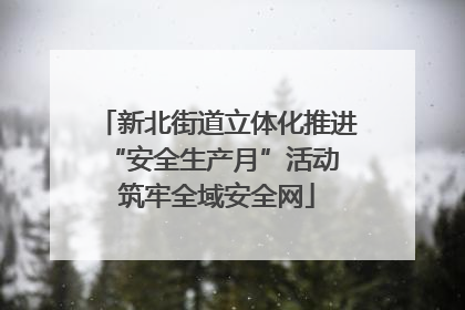 新北街道立体化推进“安全生产月”活动 筑牢全域安全网