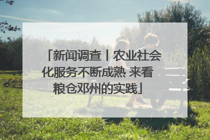 新闻调查丨农业社会化服务不断成熟 来看粮仓邓州的实践