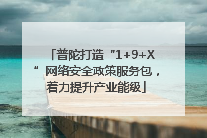 普陀打造“1+9+X”网络安全政策服务包，着力提升产业能级
