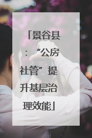 景谷县：“公房社管”提升基层治理效能