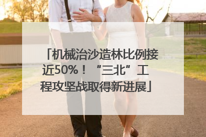 机械治沙造林比例接近50%！“三北”工程攻坚战取得新进展