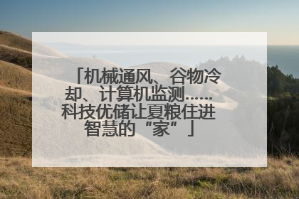 机械通风、谷物冷却、计算机监测……科技优储让夏粮住进智慧的“家”