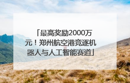 最高奖励2000万元！郑州航空港竞逐机器人与人工智能赛道