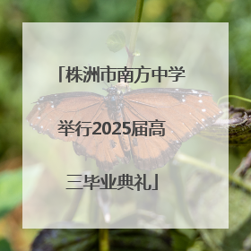 株洲市南方中学举行2025届高三毕业典礼