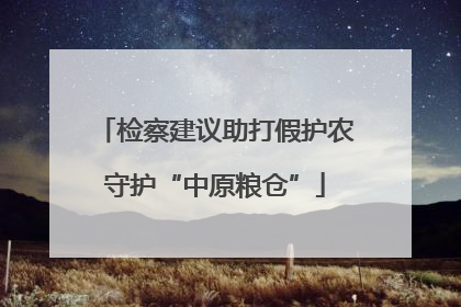 检察建议助打假护农守护“中原粮仓”