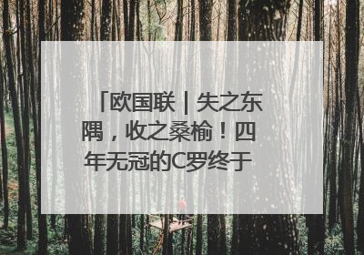 欧国联｜失之东隅，收之桑榆！四年无冠的C罗终于再次举起奖杯