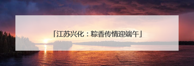 江苏兴化：粽香传情迎端午