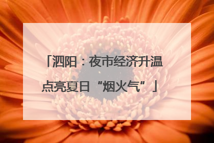泗阳：夜市经济升温 点亮夏日“烟火气”