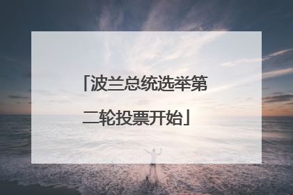 波兰总统选举第二轮投票开始
