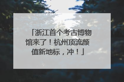 浙江首个考古博物馆来了！杭州顶流颜值新地标，冲！