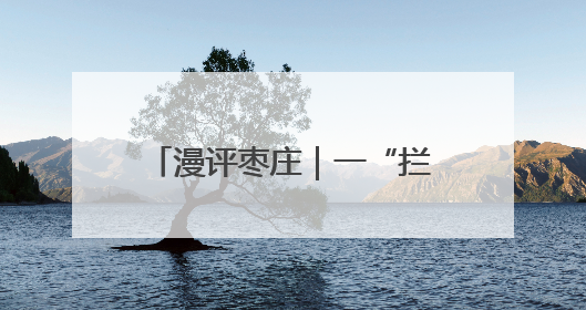 漫评枣庄｜一“拦”一“送”皆温暖，柔心善意映枣城