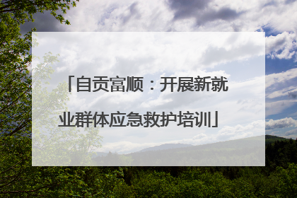自贡富顺：开展新就业群体应急救护培训