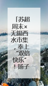 苏超周末×无锡西水市集，奉上“双倍快乐”！扬子“一口乡愁”美食别错过