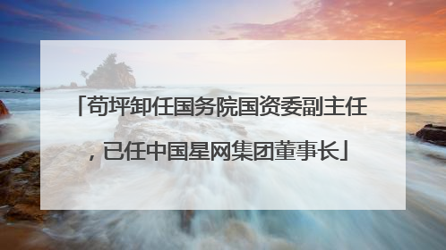 苟坪卸任国务院国资委副主任，已任中国星网集团董事长