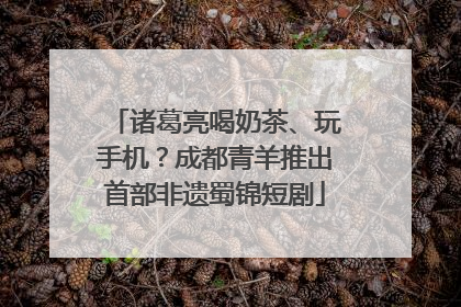 诸葛亮喝奶茶、玩手机？成都青羊推出首部非遗蜀锦短剧