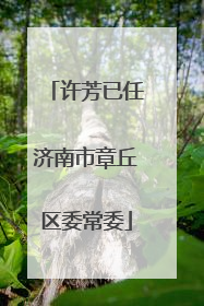 许芳已任济南市章丘区委常委