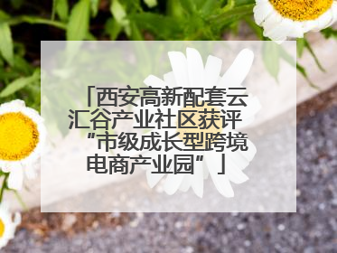 西安高新配套云汇谷产业社区获评“市级成长型跨境电商产业园”