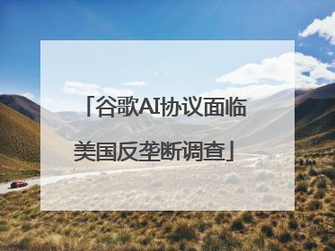 谷歌AI协议面临美国反垄断调查