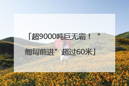 超9000吨巨无霸！“匍匐前进”超过60米