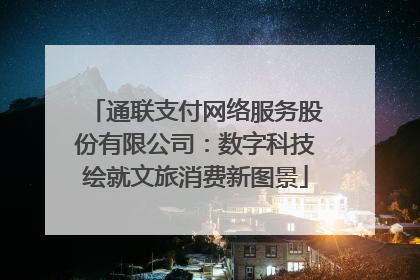 通联支付网络服务股份有限公司：数字科技绘就文旅消费新图景