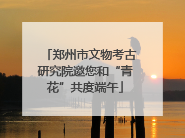 郑州市文物考古研究院邀您和“青花”共度端午