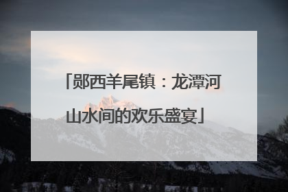 郧西羊尾镇：龙潭河山水间的欢乐盛宴