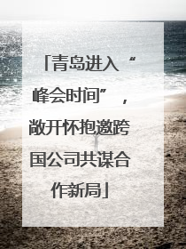 青岛进入“峰会时间”，敞开怀抱邀跨国公司共谋合作新局