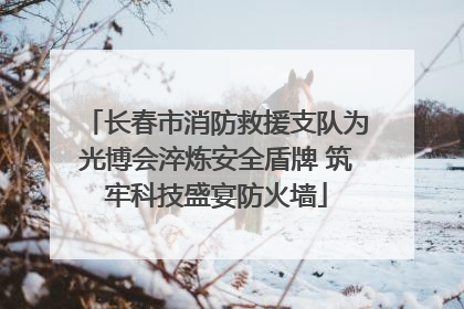 长春市消防救援支队为光博会淬炼安全盾牌 筑牢科技盛宴防火墙