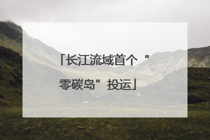 长江流域首个“零碳岛”投运