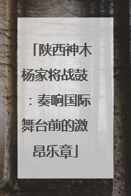 陕西神木杨家将战鼓：奏响国际舞台前的激昂乐章